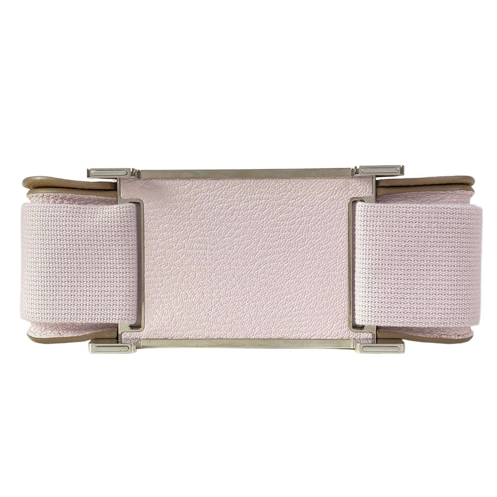 Hermes Shoulder Bag Geta Mauve Pale Chai Silver — view 5