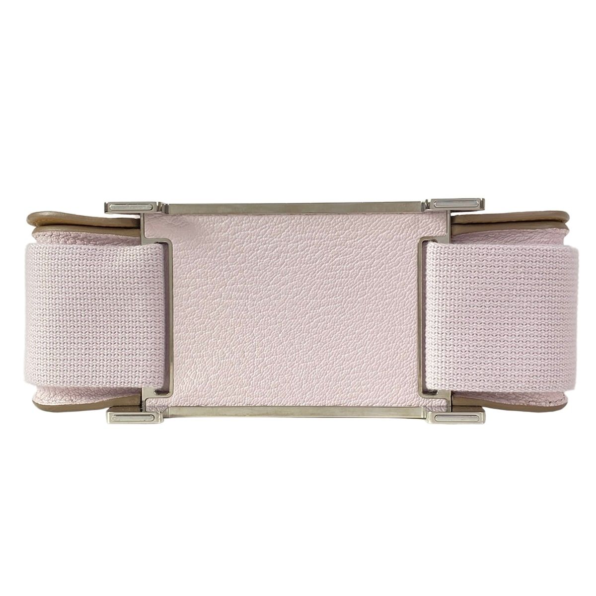 Hermes Shoulder Bag Geta Mauve Pale Chai Silver — view 5