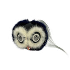 Fendi Key Holder Bag Bugs Dark Navy Ivory Multi Owl Leather Fur — view 4