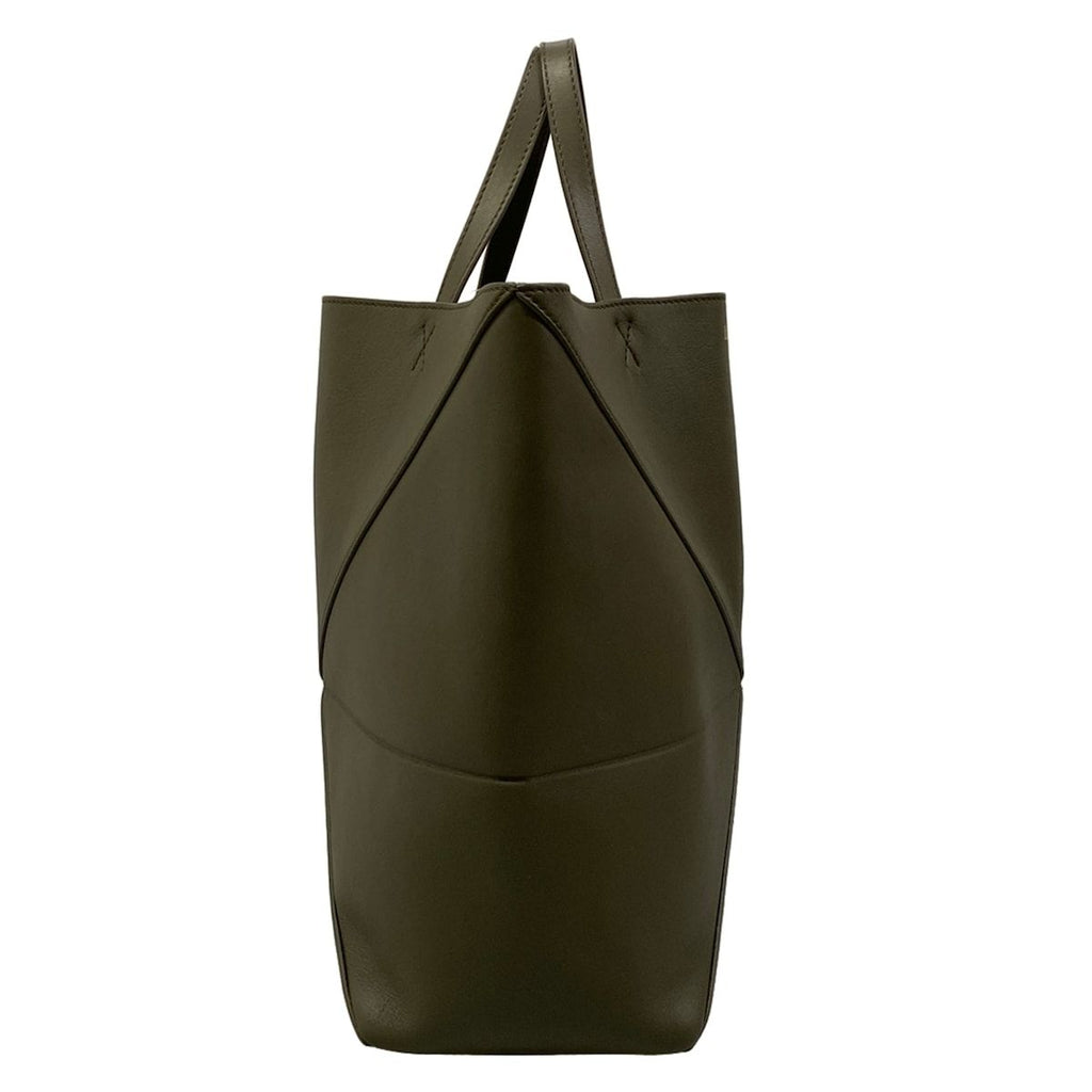 Loewe Tote Bag Puzzle Fold Medium Khaki Leather — view 2