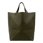 Loewe Tote Bag Puzzle Fold Medium Khaki Leather — view 3