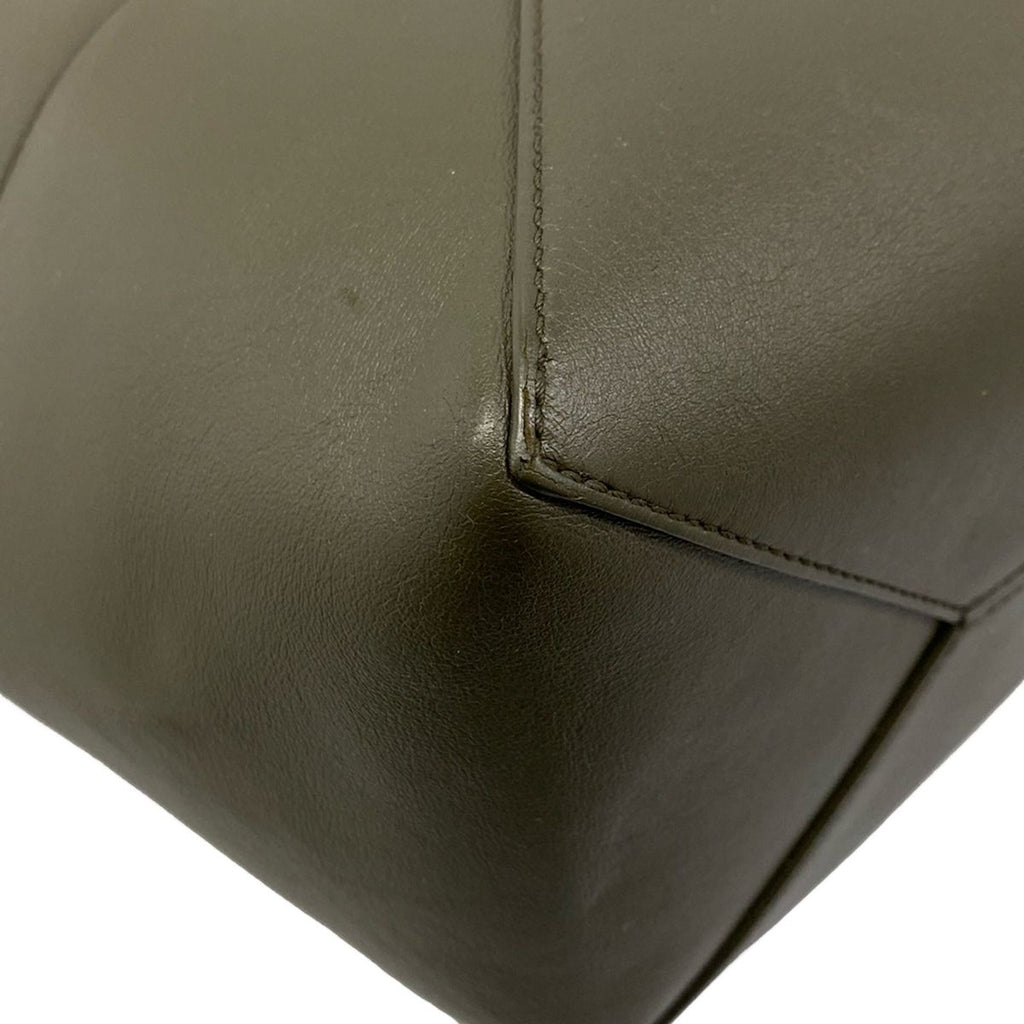 Loewe Tote Bag Puzzle Fold Medium Khaki Leather — view 6