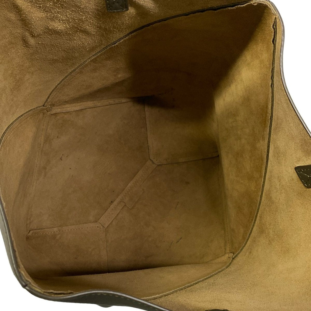 Loewe Tote Bag Puzzle Fold Medium Khaki Leather — view 7