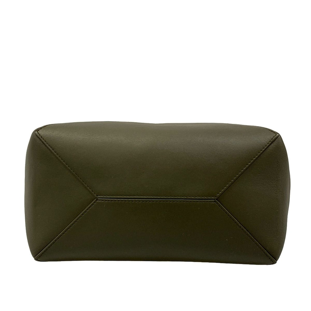 Loewe Tote Bag Puzzle Fold Medium Khaki Leather — view 5