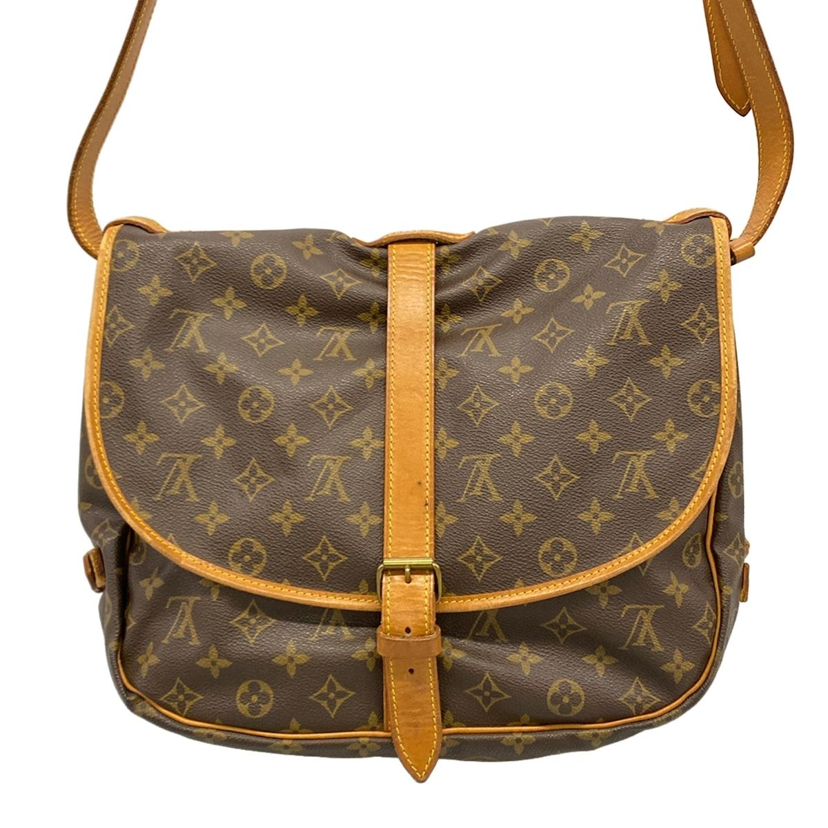 Louis Vuitton Shoulder Bag Monogram Saumur 35 — view 3