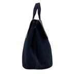 Hermes Handbag Valparaiso MM Navy Black Leather — view 2