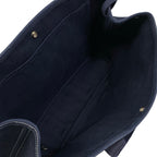 Hermes Handbag Valparaiso MM Navy Black Leather — view 7