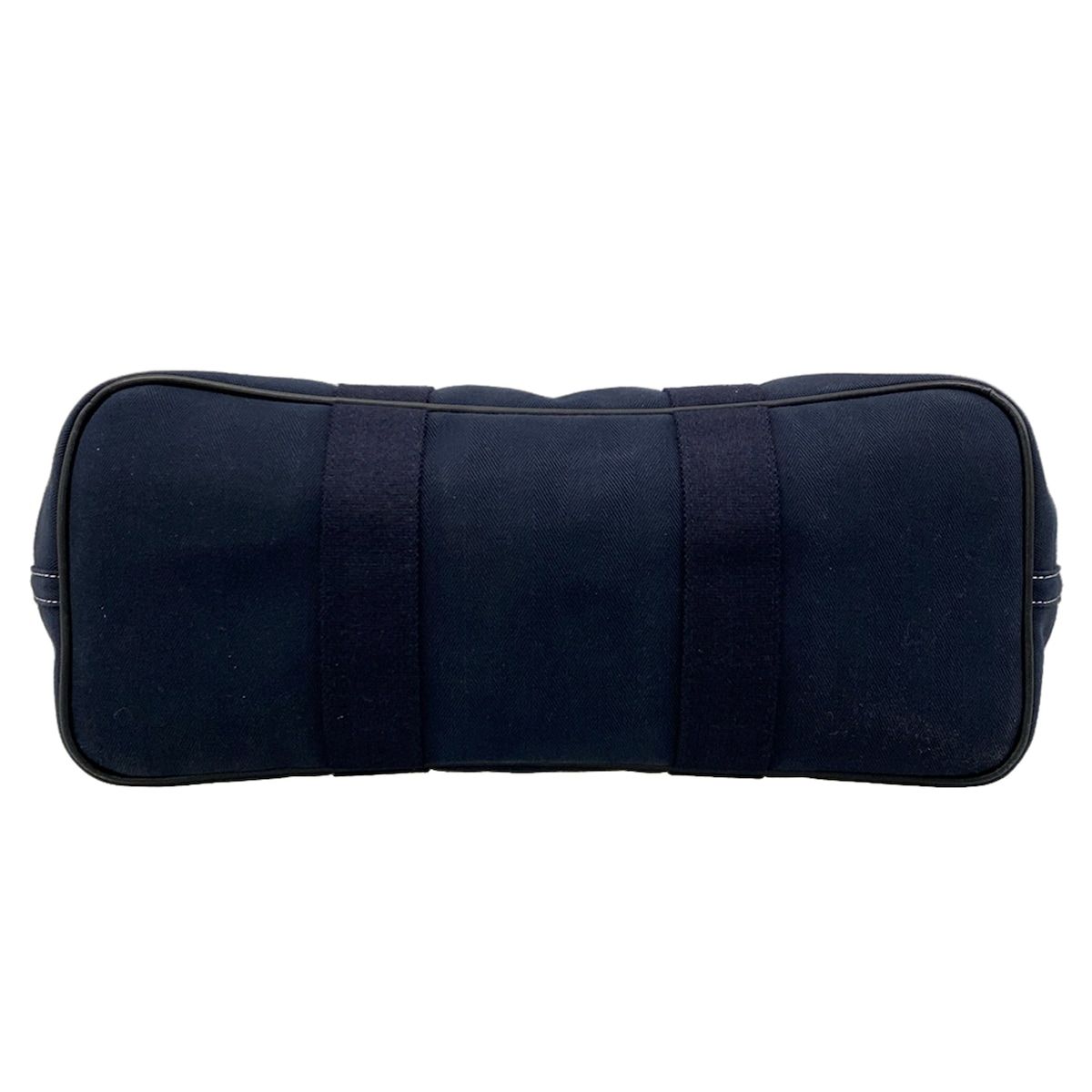 Hermes Handbag Valparaiso MM Navy Black Leather — view 5