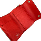 Louis Vuitton x Supreme Trifold Chain Wallet Red White Leather — view 3