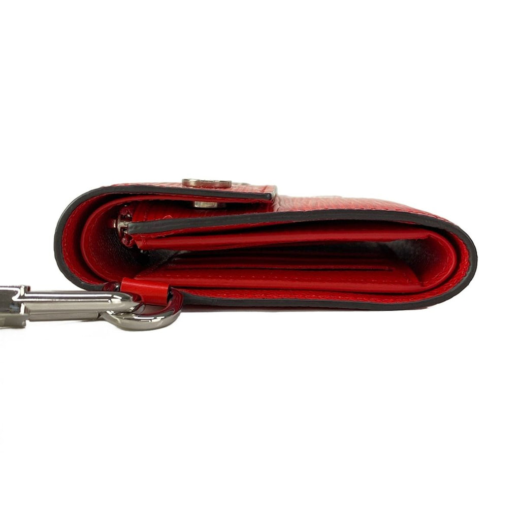 Louis Vuitton x Supreme Trifold Chain Wallet Red White Leather — view 8