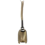 Chanel Shoulder Bag Boy Quilted Beige Chain Vintage Silver — view 4