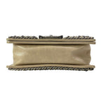 Chanel Shoulder Bag Boy Quilted Beige Chain Vintage Silver — view 5