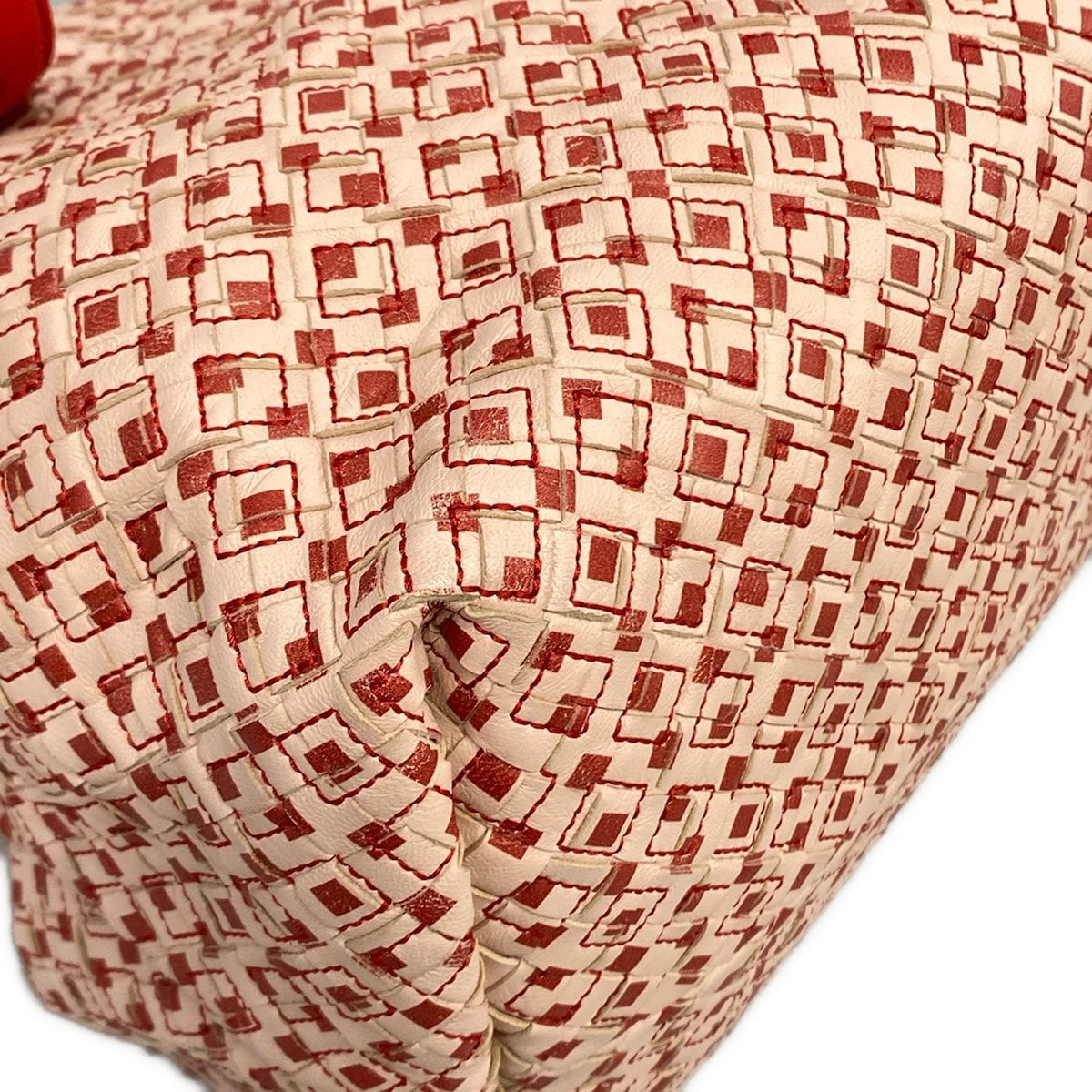 Bottega Veneta Tote Bag Chester Light Pink Red Leather — view 6