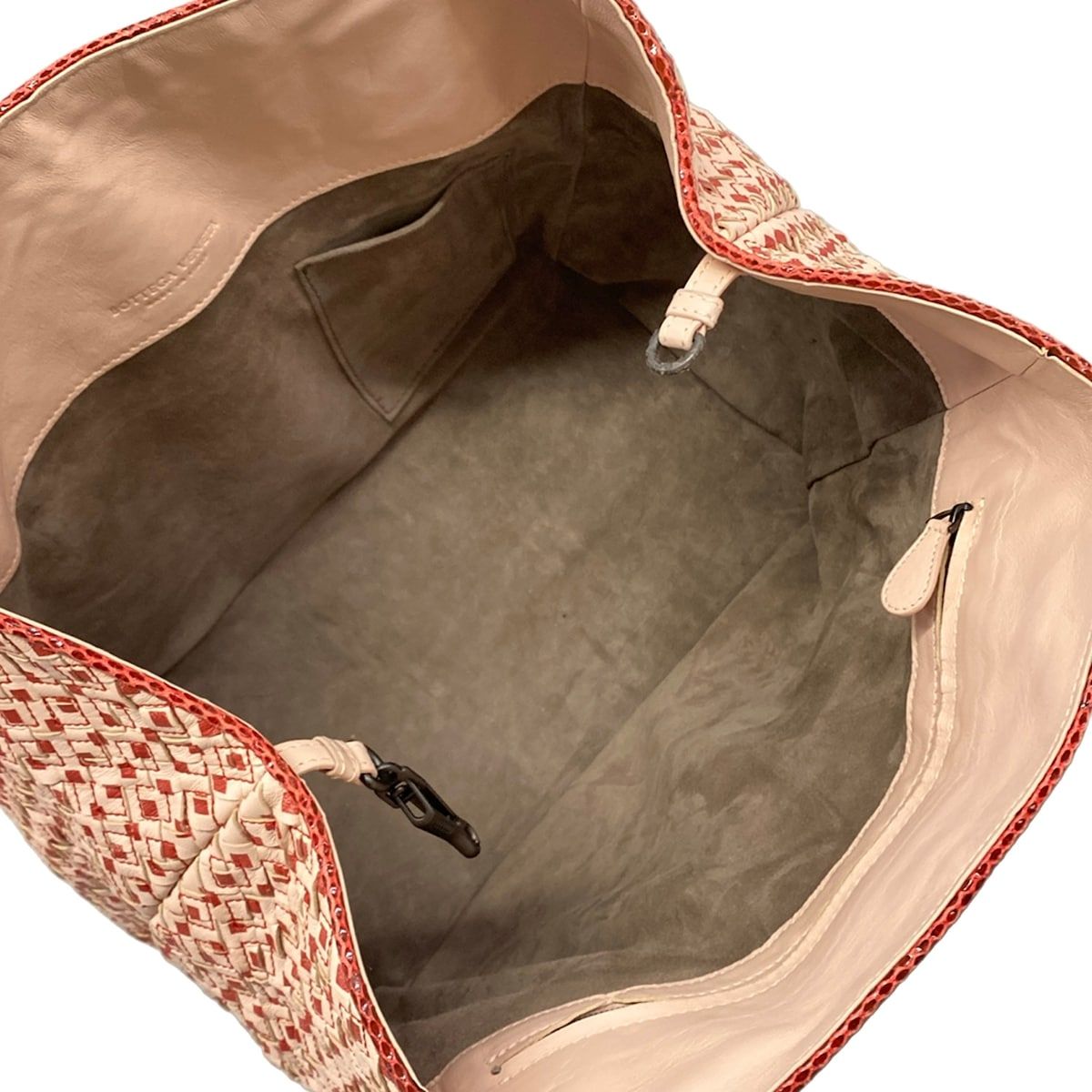 Bottega Veneta Tote Bag Chester Light Pink Red Leather — view 7