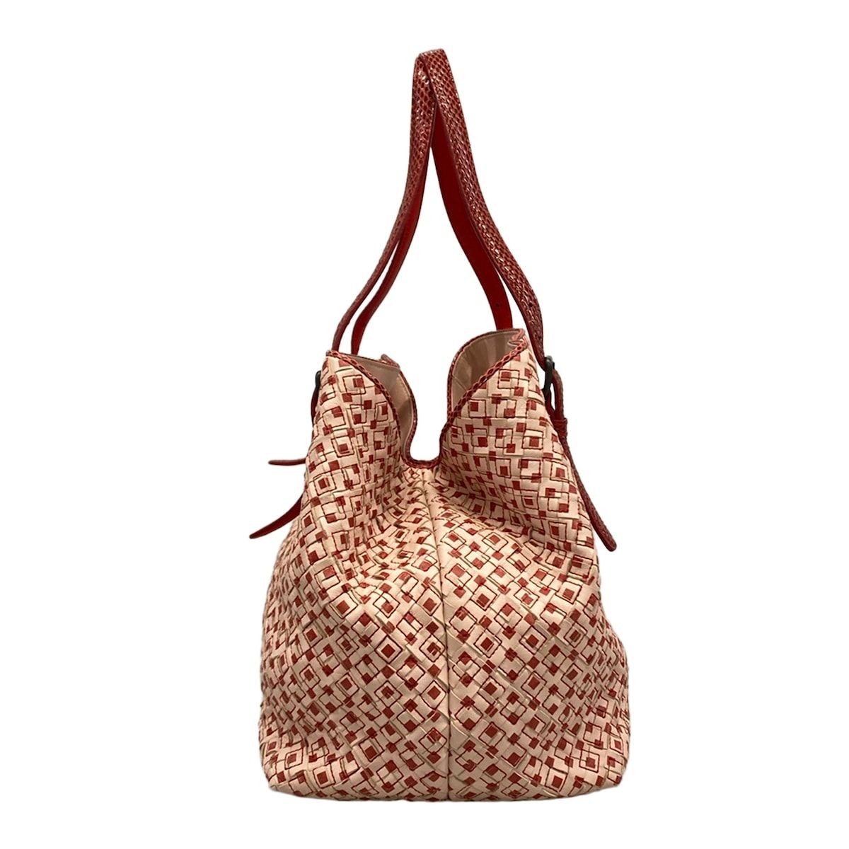 Bottega Veneta Tote Bag Chester Light Pink Red Leather — view 4