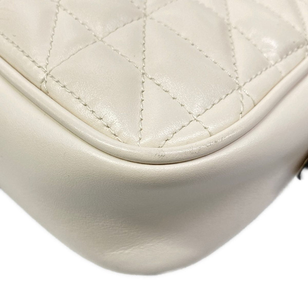 Gucci Shoulder Bag GG Marmont Ivory Chain Leather — view 6