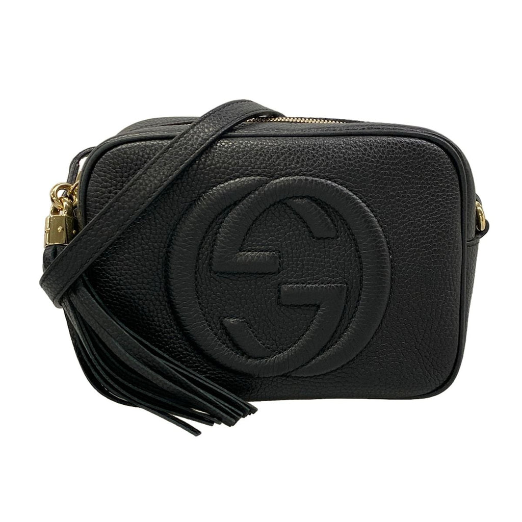 Gucci Shoulder Bag Soho Black Leather