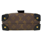 Louis Vuitton Shoulder Bag Monogram Petite Malle Souple Noir — view 5
