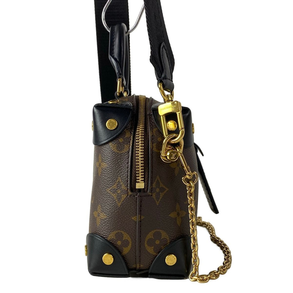 Louis Vuitton Shoulder Bag Monogram Petite Malle Souple Noir — view 2