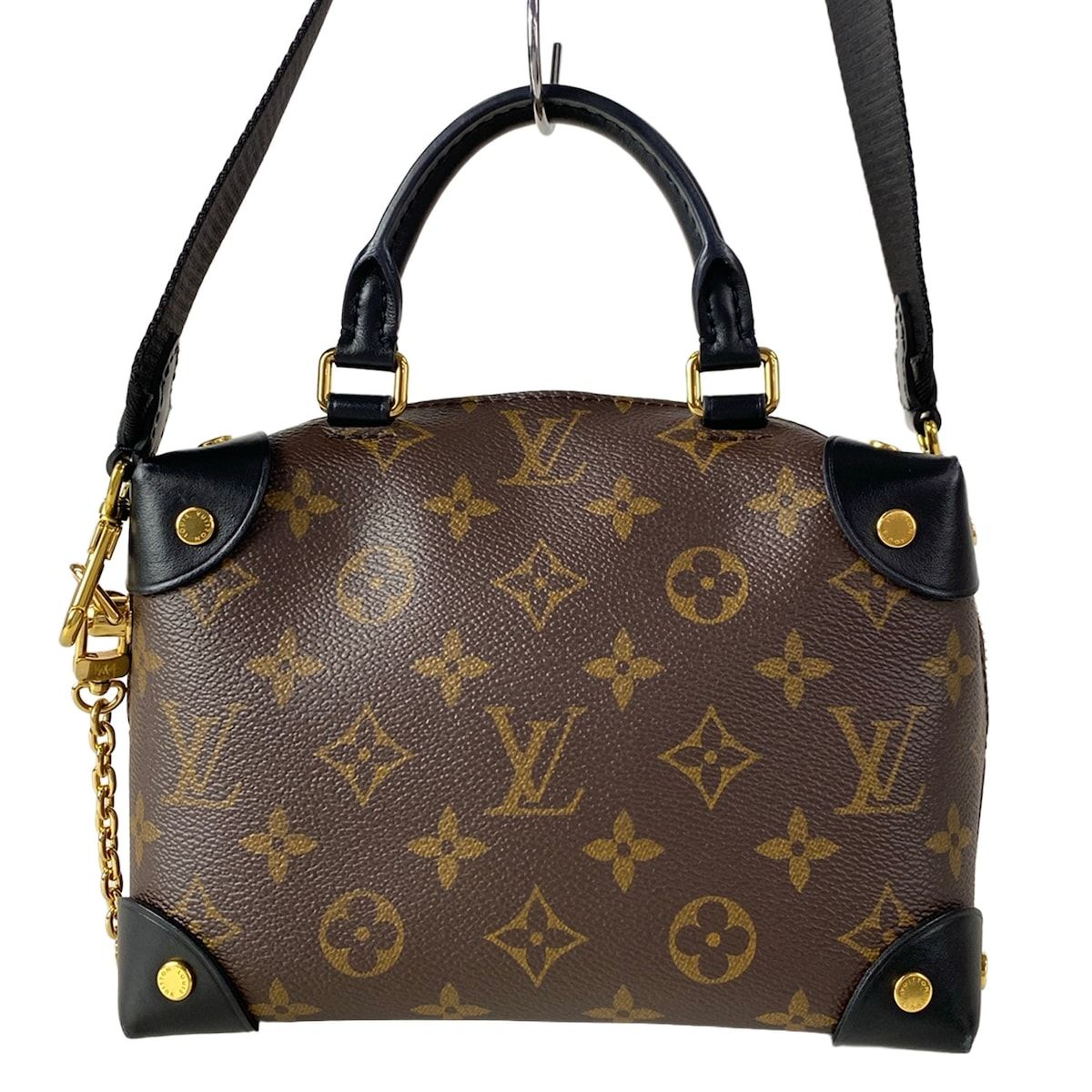 Louis Vuitton Shoulder Bag Monogram Petite Malle Souple Noir — view 3
