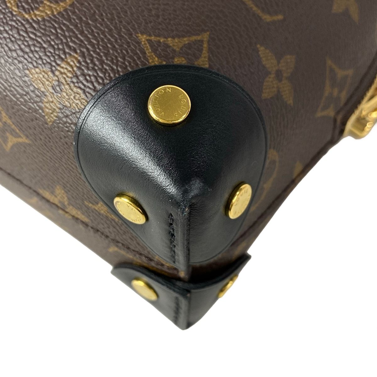 Louis Vuitton Shoulder Bag Monogram Petite Malle Souple Noir — view 6