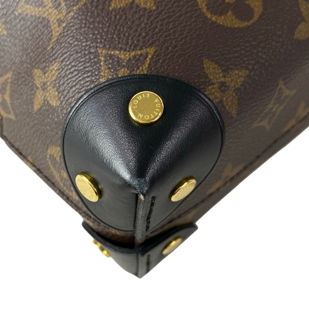 Louis Vuitton Shoulder Bag Monogram Petite Malle Souple Noir — view 7
