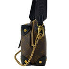 Louis Vuitton Shoulder Bag Monogram Petite Malle Souple Noir — view 4