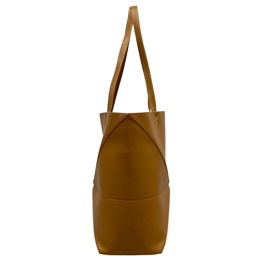Loewe Tote Bag Puzzle Fold Medium Light Brown Folding — view 2
