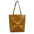Loewe Tote Bag Puzzle Fold Medium Light Brown Folding
