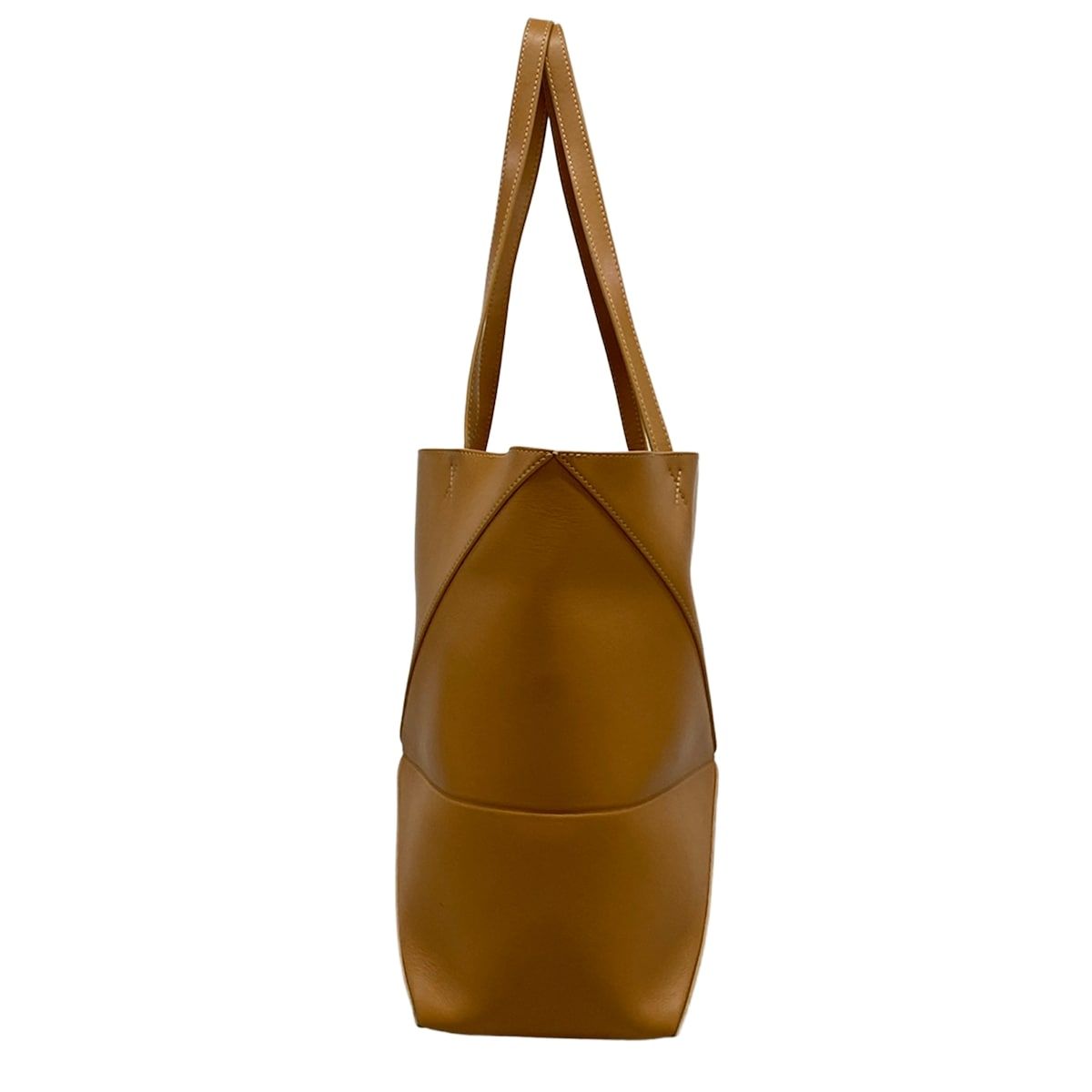Loewe Tote Bag Puzzle Fold Medium Light Brown Folding — view 4
