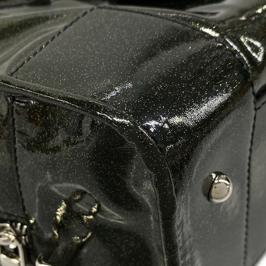 Loewe Handbag Amazona 28 Black Glitter Leather — view 6