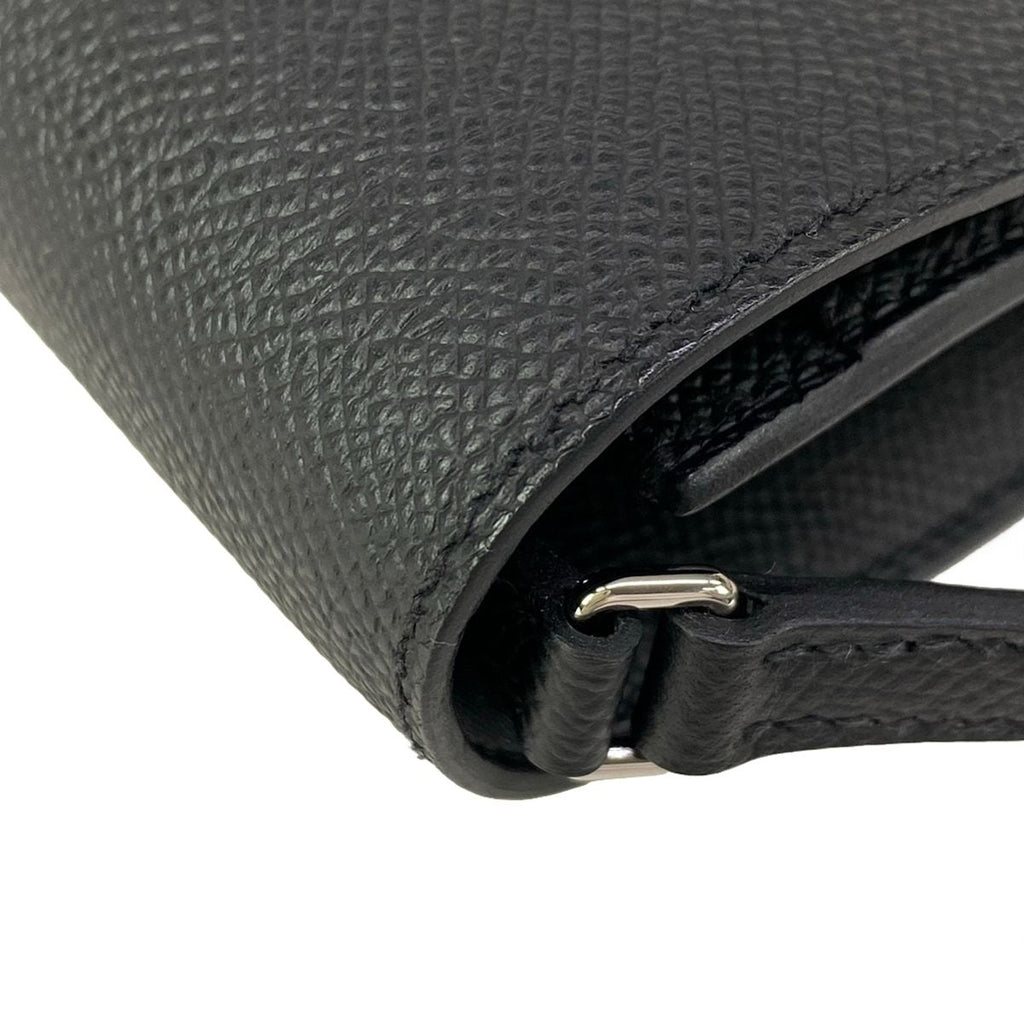 Hermes Wallet Constance to Go Black Silver — view 8
