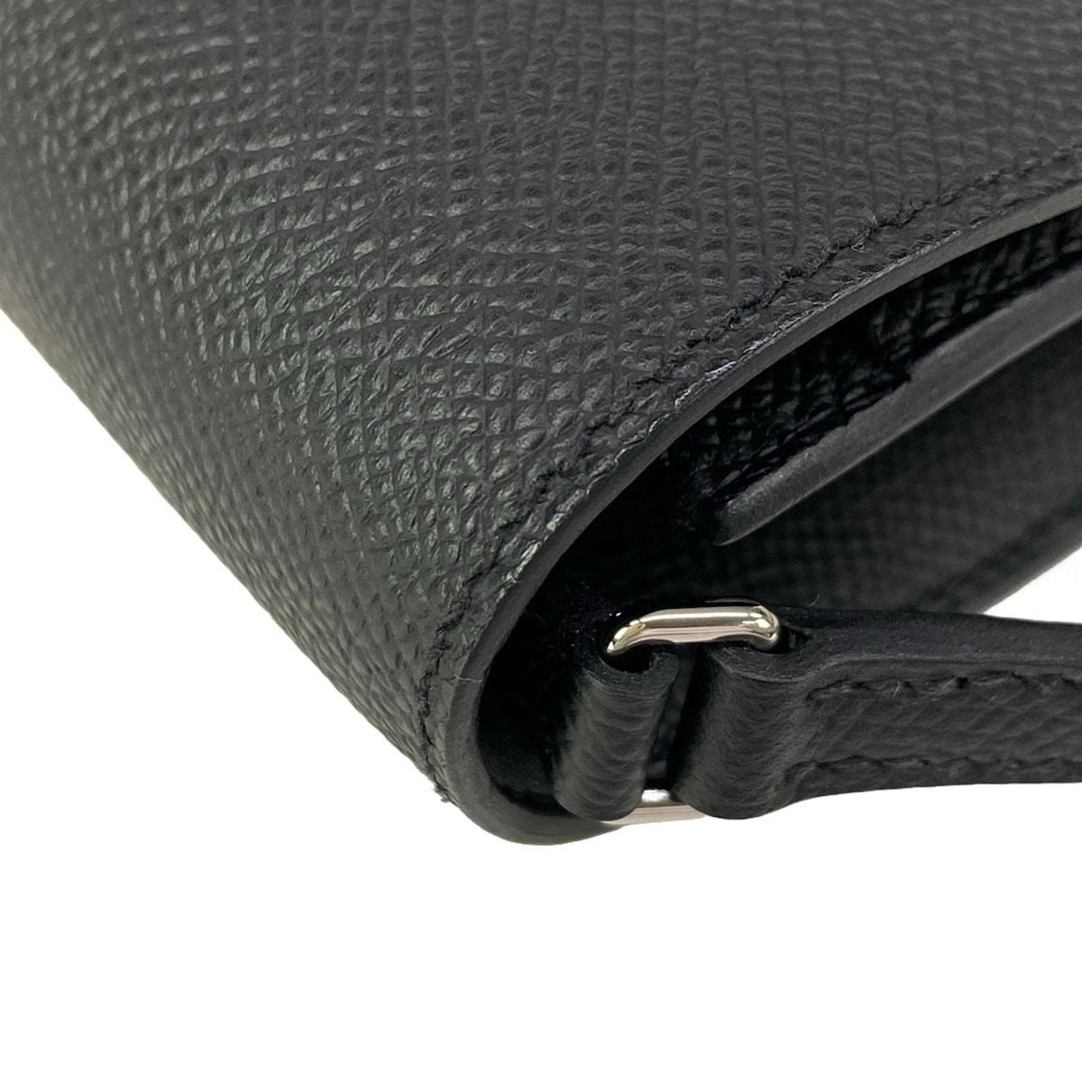 Hermes Wallet Constance to Go Black Silver — view 8