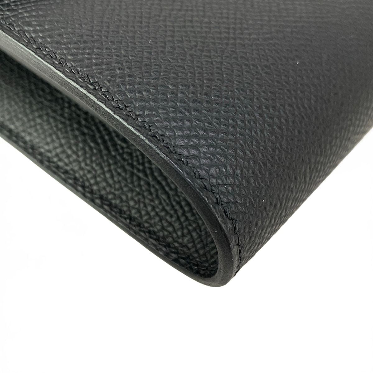 Hermes Wallet Constance to Go Black Silver — view 7