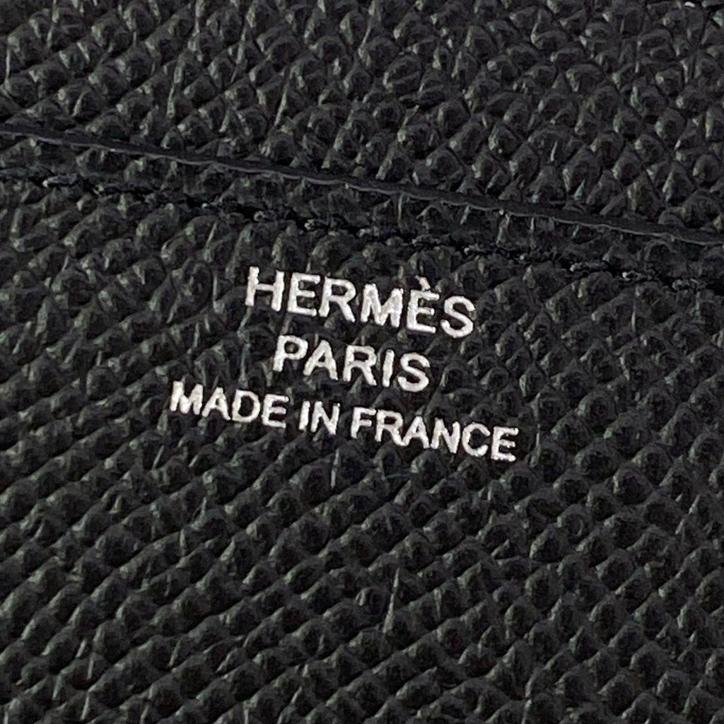 Hermes Wallet Constance to Go Black Silver — view 6