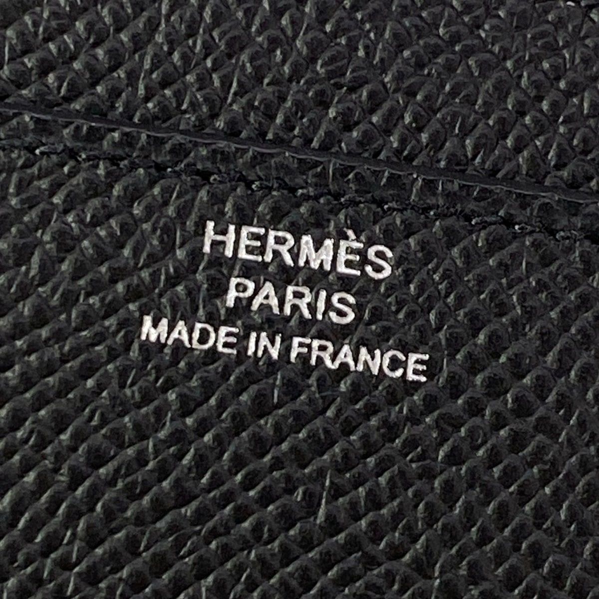 Hermes Wallet Constance to Go Black Silver — view 6