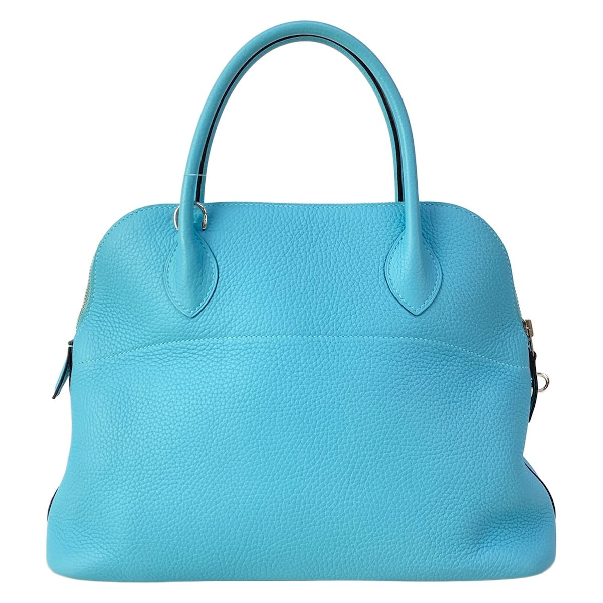 Hermes Handbag Bolide 31 Blue Atoll Silver — view 3