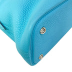 Hermes Handbag Bolide 31 Blue Atoll Silver — view 7