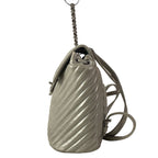 Chanel Backpack V-stitch Silver Leather — view 4