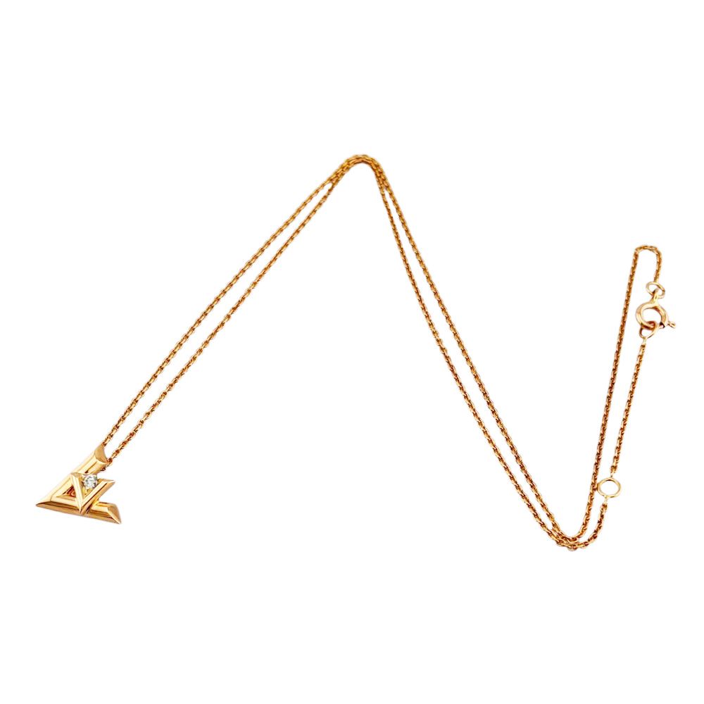 Louis Vuitton Pendentif Vault One Necklace 18k Pink Gold Diamond — view 7