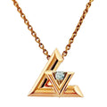 Louis Vuitton Pendentif Vault One Necklace 18k Pink Gold Diamond
