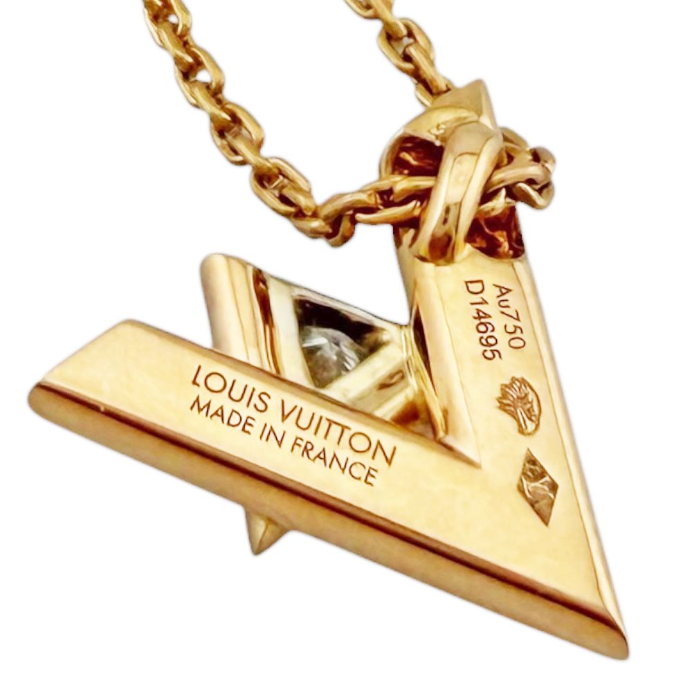 Louis Vuitton Pendentif Vault One Necklace 18k Pink Gold Diamond — view 5