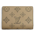 Louis Vuitton Portefeuille Clair Monogram Mahina Galet Bifold Wallet Silver
