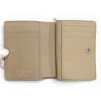Louis Vuitton Portefeuille Clair Monogram Mahina Galet Bifold Wallet Silver — view 5
