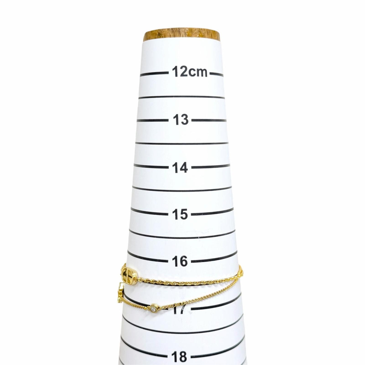 Dior Petit CD Double Bracelet Star Rhinestone Gold — view 6