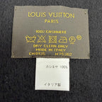 Louis Vuitton Echarpe Jhelum Cashmere 100% Noir LV Logo Embroidery Scarf — view 8