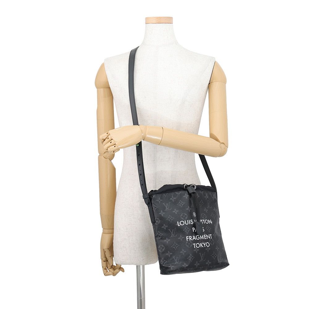Louis Vuitton Shoulder Bag Monogram Eclipse Nano Hiroshi Fujiwara Fragment Black — view 4