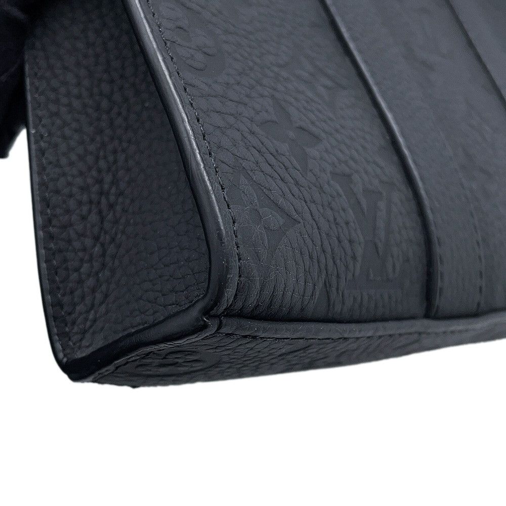 Louis Vuitton Handbag Monogram Taurillon Sac Plat Cross 2-Way Black — view 7