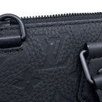 Louis Vuitton Handbag Monogram Taurillon Sac Plat Cross 2-Way Black — view 8