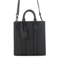 Louis Vuitton Handbag Monogram Taurillon Sac Plat Cross 2-Way Black
